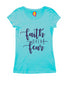 Faith over fear Christianity Womens Tshirts